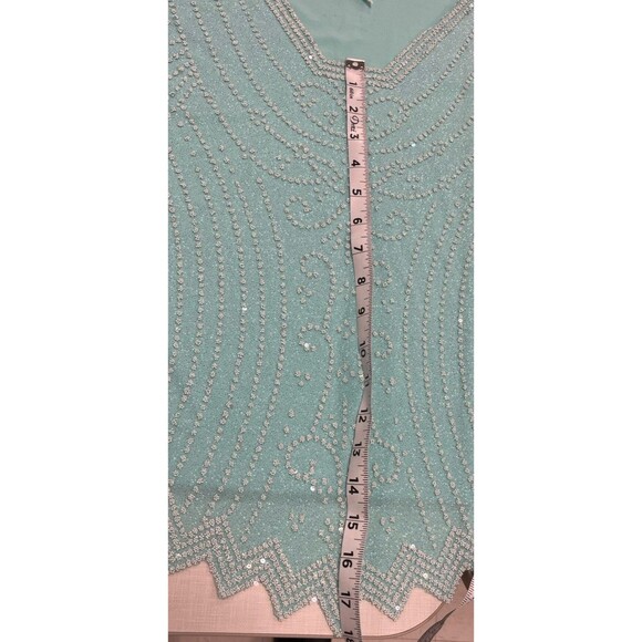 MSK (Medium) Y2K Turquoise Blue beaded sequin tank top winx club fairy (FLAW) - Picture 6 of 11